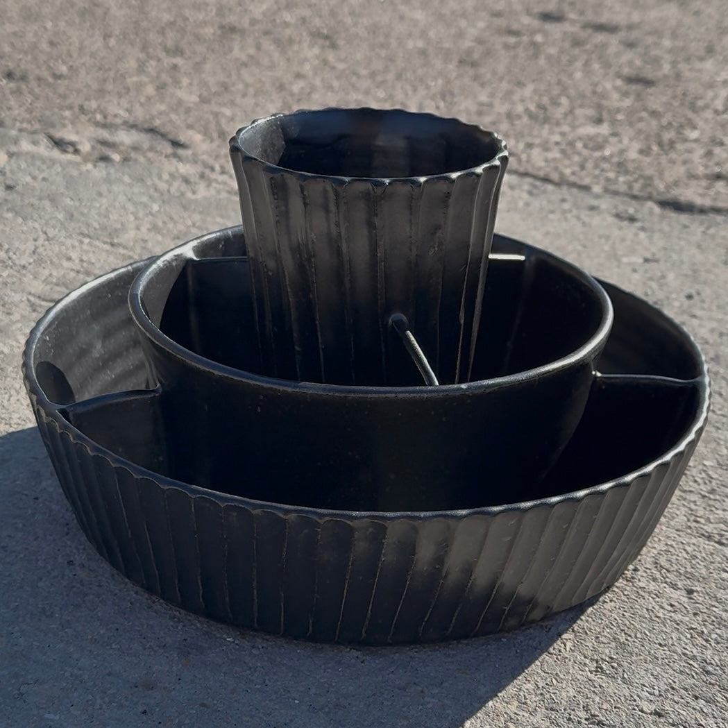 3-tier makeup brush holder