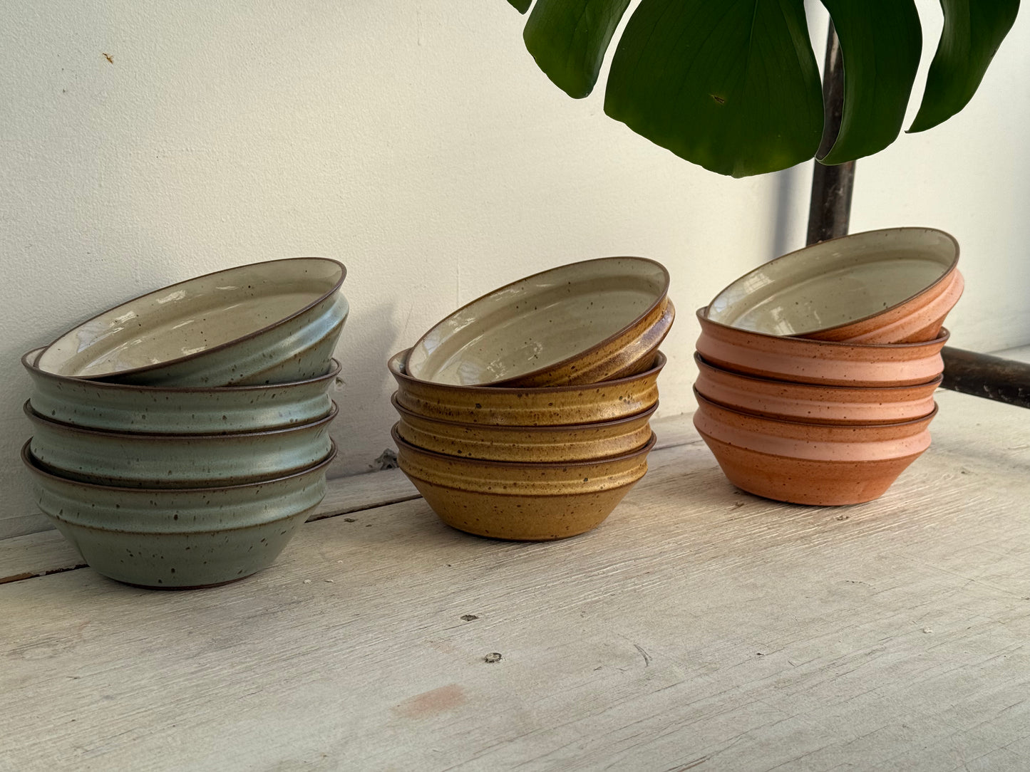 sunset set: bowls / yellow