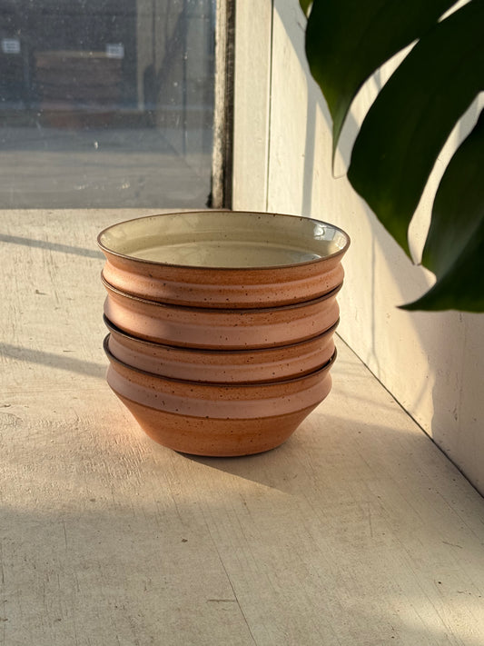 sunset set: bowls / pink