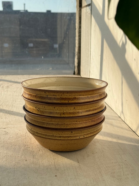 sunset set: bowls / yellow